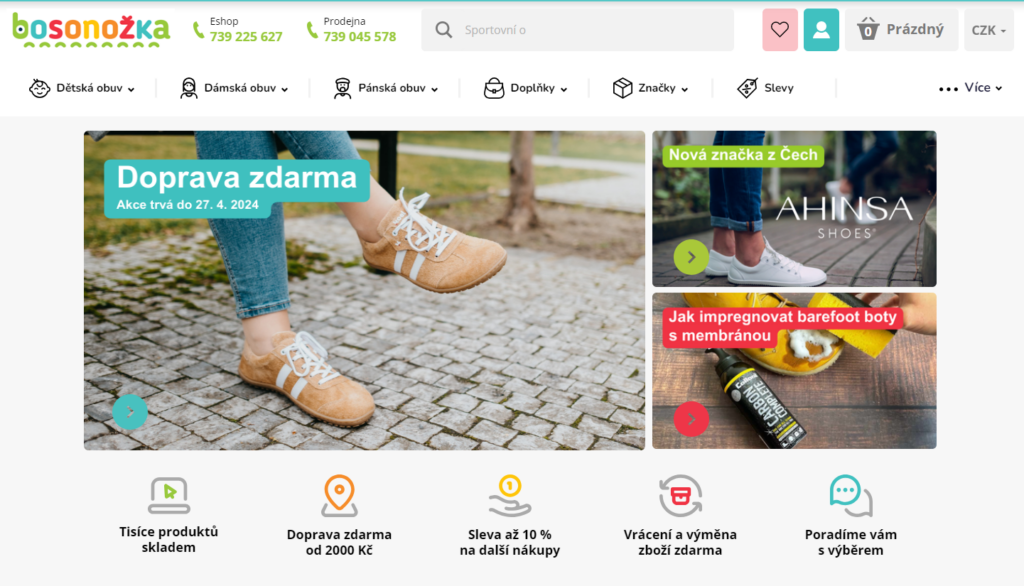Barefoot boty pro děti a dospělé.