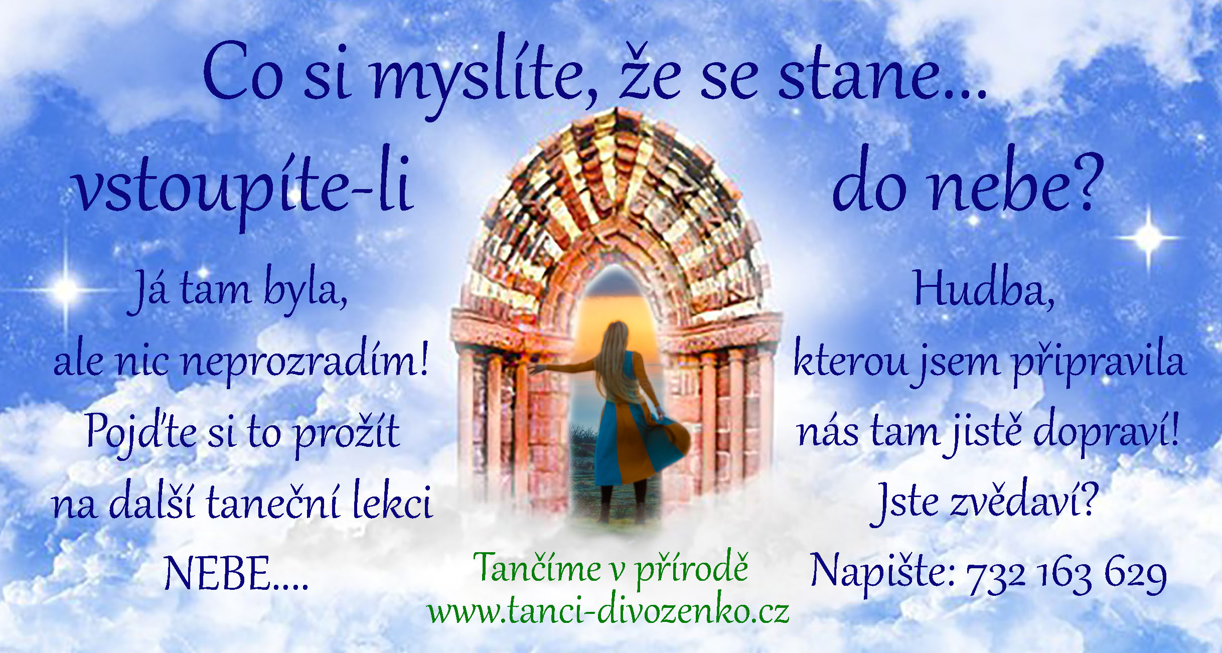 lekce: Tanec v přírodě na téma NEBE